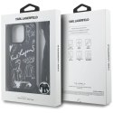 Etui Karl Lagerfeld Crossbody Grained Pattern & Logo do iPhone 16 Pro - czarne Karl Lagerfeld