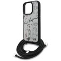 Etui Karl Lagerfeld Crossbody Grained Pattern & Logo do iPhone 16 Pro - szare Karl Lagerfeld