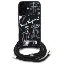Etui Karl Lagerfeld Crossbody Grained Pattern & Logo do iPhone 16 - czarne Karl Lagerfeld