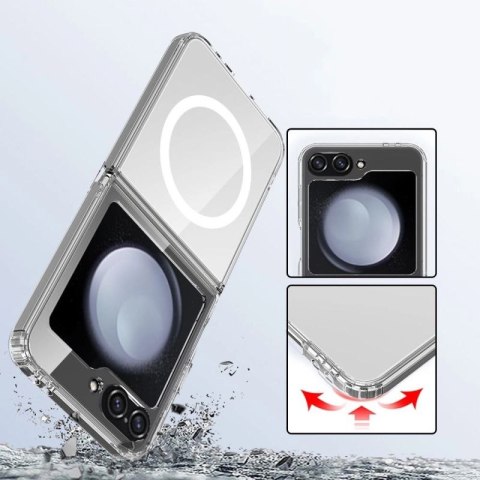 Etui Tech-Protect FlexAir Hybrid MagSafe na Samsung Galaxy Z Flip 6 / 7 FE - przezroczyste Tech-Protect
