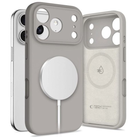Etui Tech-Protect Silicone MagSafe na iPhone 17 Pro Max - szare Tech-Protect