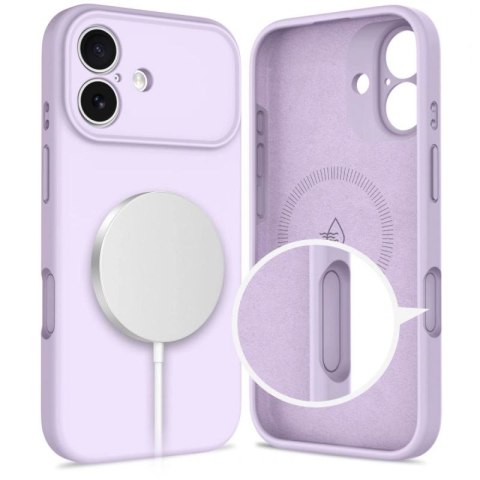 Etui Tech-Protect Silicone MagSafe na iPhone 17 - fioletowe Tech-Protect