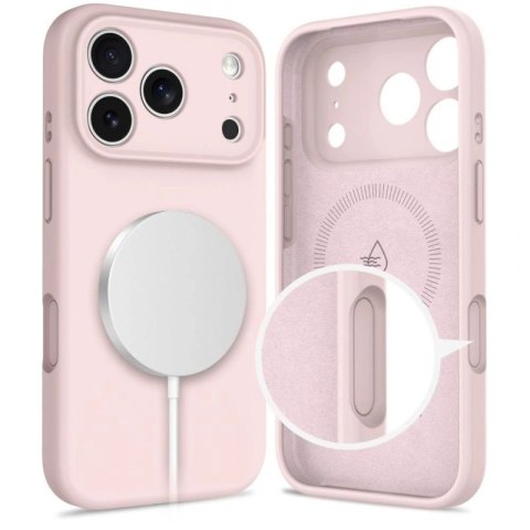 Etui Tech-Protect Silicone MagSafe naiPhone 17 Pro - różowe Tech-Protect