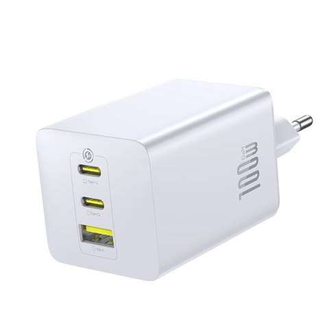 Ładowarka sieciowa Baseus EnerFill FE11 2 x USB-C / USB-A 100W - biała Baseus