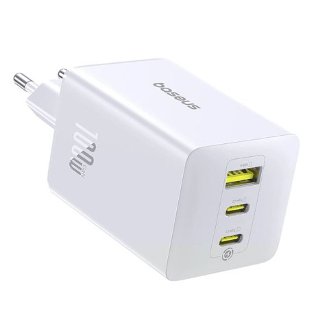 Ładowarka sieciowa Baseus EnerFill FE11 2 x USB-C / USB-A 100W - biała Baseus