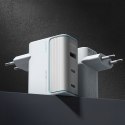 Ładowarka sieciowa Cuktech AD1003EU 100W GaN 2x USB-C + USB-A z kablem - biała Cuktech