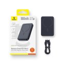 Powerbank Baseus EnerFill FM11 Ultra-Mini 10000mAh 22,5W kompatybilny z MagSafe z kablem Baseus Simple USB-C 20V/3A 30cm - czarn Baseus