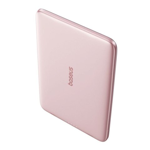 Powerbank Baseus PicoGo AM41 5000mAh 20W Ultra-Slim kompatybilny z MagSafe z kablem Baseus Simple USB-C 60W 30cm - różowy Baseus
