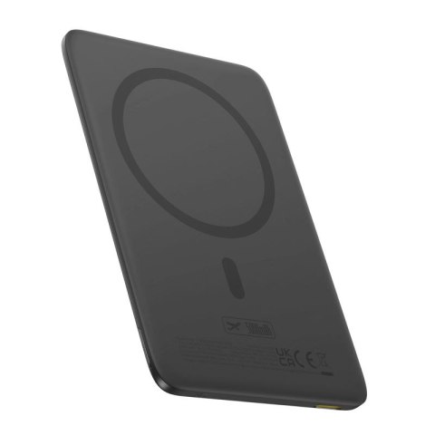Powerbank Baseus PicoGo AM41 Ultra-Slim 5000mAh 20W kompatybilny z MagSafe z kablem Baseus Simple USB-C 60W 30cm - czarny Baseus