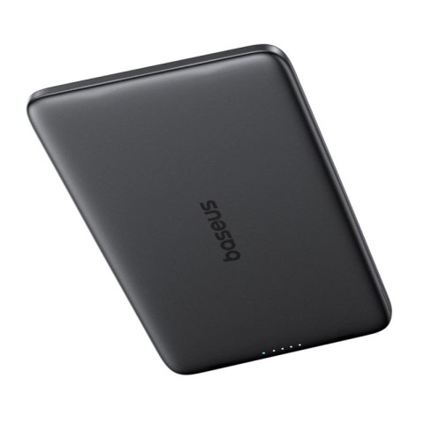 Powerbank Baseus PicoGo AM41 Ultra-Slim 5000mAh 20W kompatybilny z MagSafe z kablem Baseus Simple USB-C 60W 30cm - czarny Baseus