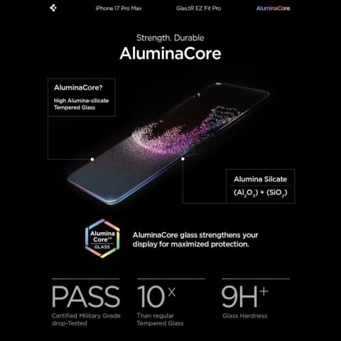 Szkło hartowane Spigen Glas.TR EZ Fit Pro na iPhone 16 Pro Max / 17 Pro Max Spigen