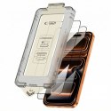 Szkło hartowane Tech-Protect Quick Set+ 2-pack na iPhone 17 Pro - czarne Tech-Protect
