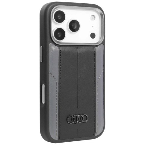 Etui Audi A6 Synthetic Leather MagSafe do iPhone 17 Pro - czarne Audi