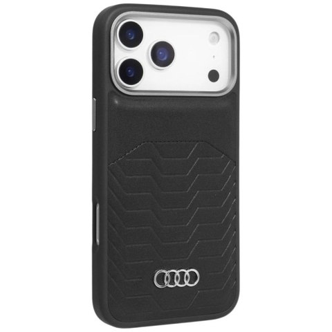 Etui Audi GT Synthetic Leather MagSafe do iPhone 17 Pro Max - czarne Audi