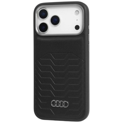 Etui Audi GT Synthetic Leather MagSafe do iPhone 17 Pro - czarne Audi