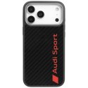 Etui Audi R8 Carbon Fiber MagSafe do iPhone 17 Pro Max - czarne Audi