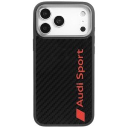 Etui Audi R8 Carbon Fiber MagSafe do iPhone 17 Pro Max - czarne Audi