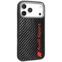 Etui Audi R8 Carbon Fiber MagSafe do iPhone 17 Pro Max - czarne Audi