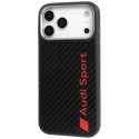 Etui Audi R8 Carbon Fiber MagSafe do iPhone 17 Pro Max - czarne Audi