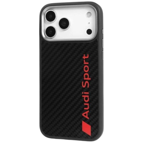 Etui Audi R8 Carbon Fiber MagSafe do iPhone 17 Pro Max - czarne Audi
