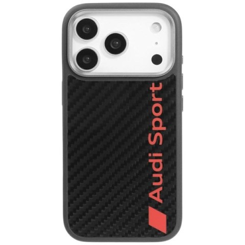 Etui Audi R8 Carbon Fiber MagSafe do iPhone 17 Pro - czarne Audi