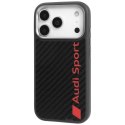 Etui Audi R8 Carbon Fiber MagSafe do iPhone 17 Pro - czarne Audi