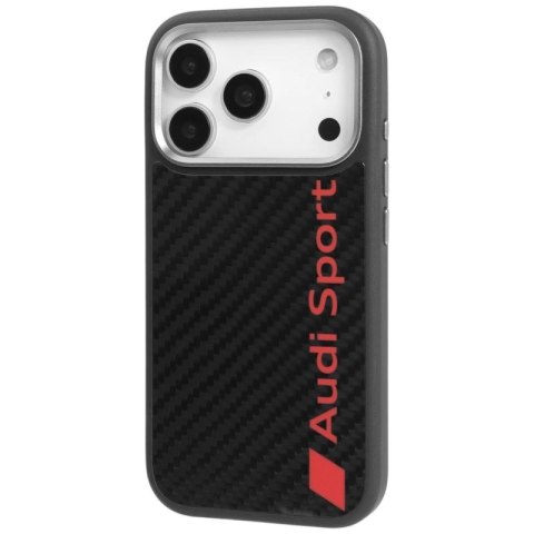 Etui Audi R8 Carbon Fiber MagSafe do iPhone 17 Pro - czarne Audi