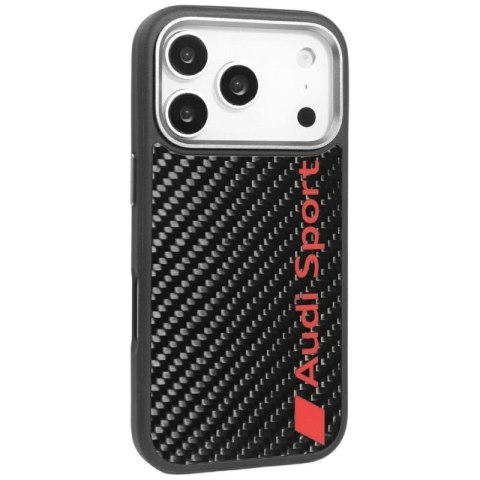 Etui Audi R8 Carbon Fiber MagSafe do iPhone 17 Pro - czarne Audi