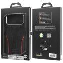 Etui Audi R8 Genuine Leather MagSafe do iPhone 17 Pro Max - czarno-czerwony Audi