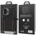 Etui Audi R8 Genuine Leather MagSafe do iPhone 17 - czarno-czerwony Audi