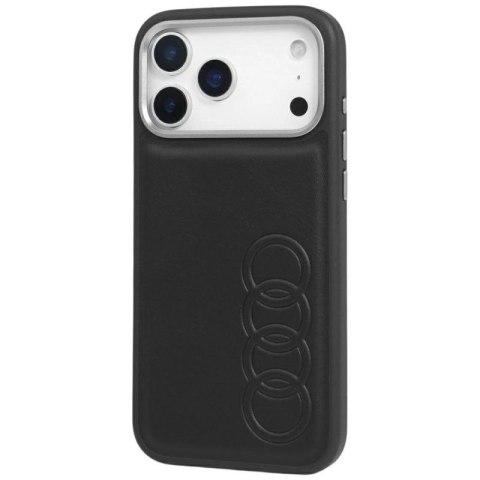 Etui Audi TT Synthetic Leather MagSafe do iPhone 17 Pro Max - czarne Audi