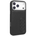 Etui Audi TT Synthetic Leather MagSafe do iPhone 17 Pro - czarne Audi