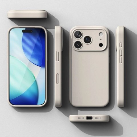 Etui Ringke Silicone Magnetic MagSafe na iPhone 17 Pro - beżowe Ringke
