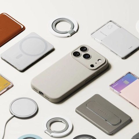 Etui Ringke Silicone Magnetic MagSafe na iPhone 17 Pro - beżowe Ringke
