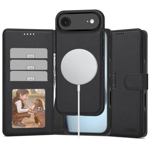 Etui Tech-Protect Wallet MagSafe na iPhone 17 Air - czarny mat Tech-Protect