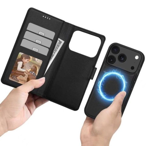 Etui Tech-Protect Wallet MagSafe na iPhone 17 Pro - czarny mat Tech-Protect