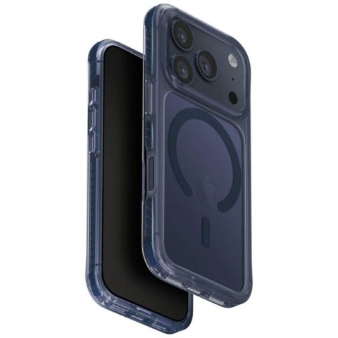Etui UNIQ Combat Magclick Charging do iPhone 17 Pro - niebieskie UNIQ