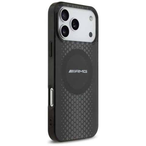 Etui AMG Double Layer Transparent Graphics MagSafe do iPhone 17 Pro Max - czarne Mercedes