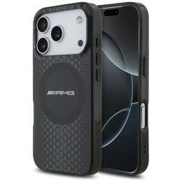 Etui AMG Double Layer Transparent Graphics MagSafe do iPhone 17 Pro - czarne Mercedes