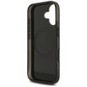 Etui AMG Double Layer Transparent Rhombs MagSafe do iPhone 17 - czarno-czerwone Mercedes
