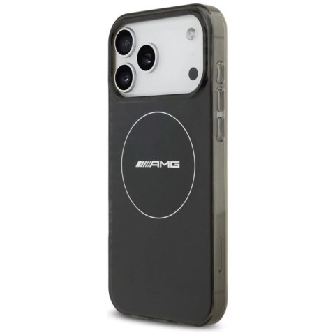 Etui AMG Double Layer Transparent Smocked MagSafe do iPhone 17 Pro Max - czarne Mercedes