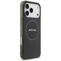 Etui AMG Double Layer Transparent Smocked MagSafe do iPhone 17 Pro Max - czarne Mercedes