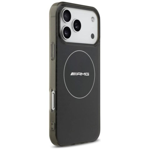 Etui AMG Double Layer Transparent Smocked MagSafe do iPhone 17 Pro Max - czarne Mercedes