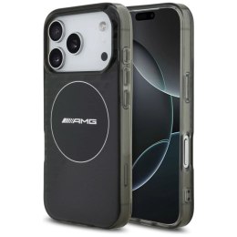 Etui AMG Double Layer Transparent Smocked MagSafe do iPhone 17 Pro - czarne Mercedes
