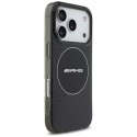 Etui AMG Double Layer Transparent Smocked MagSafe do iPhone 17 Pro - czarne Mercedes