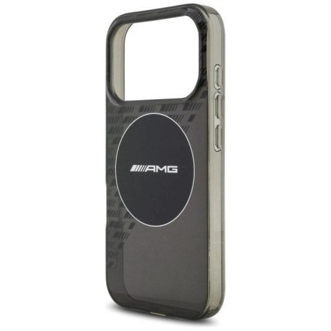 Etui AMG Double Layer Transparent Smocked MagSafe do iPhone 17 Pro - czarne Mercedes