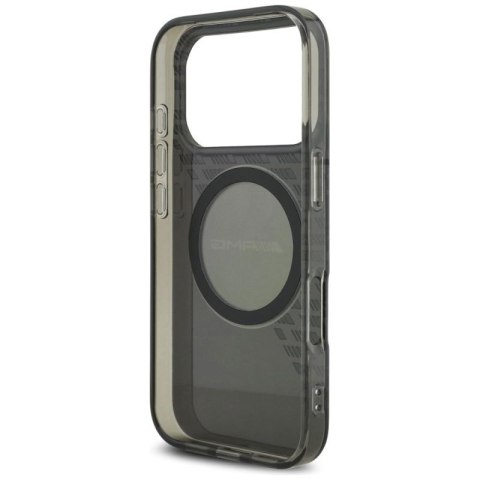 Etui AMG Double Layer Transparent Smocked MagSafe do iPhone 17 Pro - czarne Mercedes