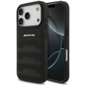 Etui AMG Leather Debossed Lines Logo do iPhone 17 Pro - czarne Mercedes