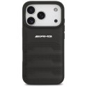 Etui AMG Leather Debossed Lines Logo do iPhone 17 Pro - czarne Mercedes