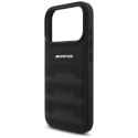 Etui AMG Leather Debossed Lines Logo do iPhone 17 Pro - czarne Mercedes